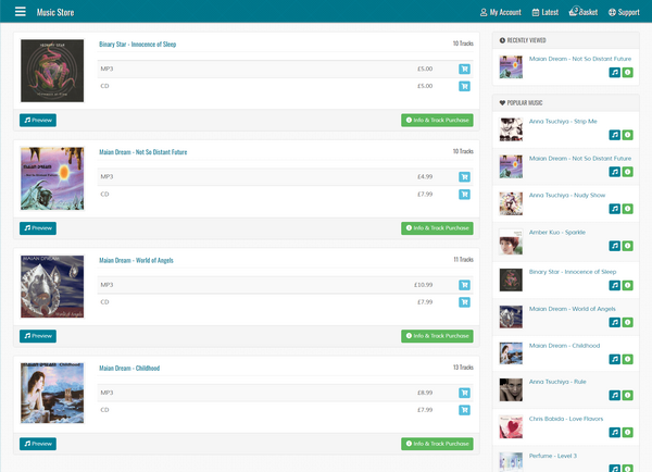 Free PHP Music System - Sell Your Music Online